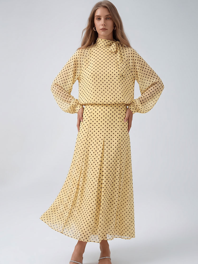 Vintage Fashion Jersey - HH Vintage Womens Polka Dot Suit