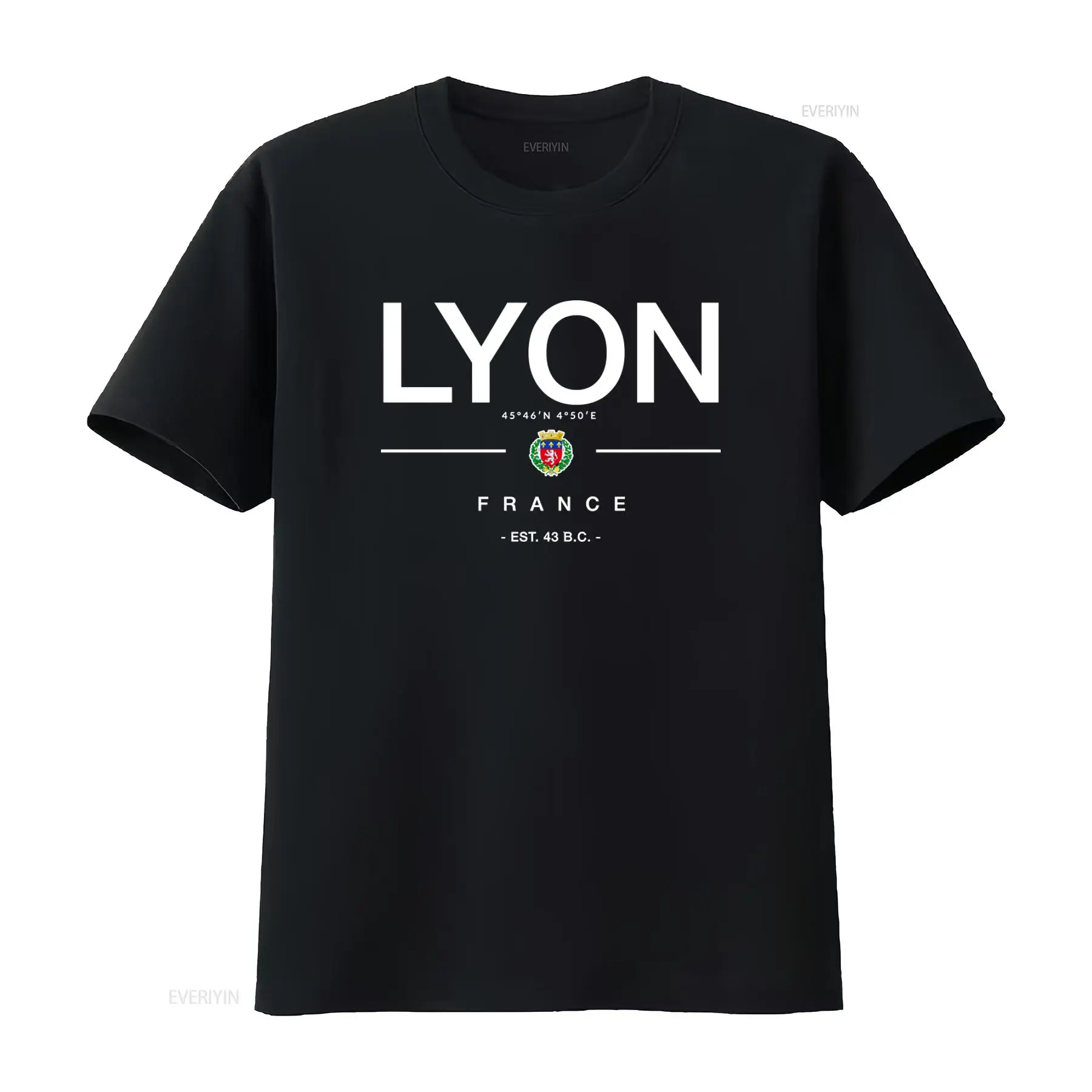Vintage Fashion Jersey - Lyon France T Shirt Vacation Apparel