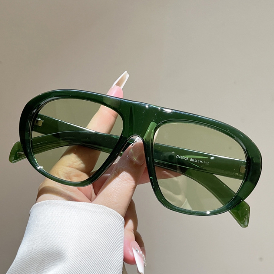 Vintage Fashion Enthusiasts - New Oversized Pilot Sunglasses Women Men