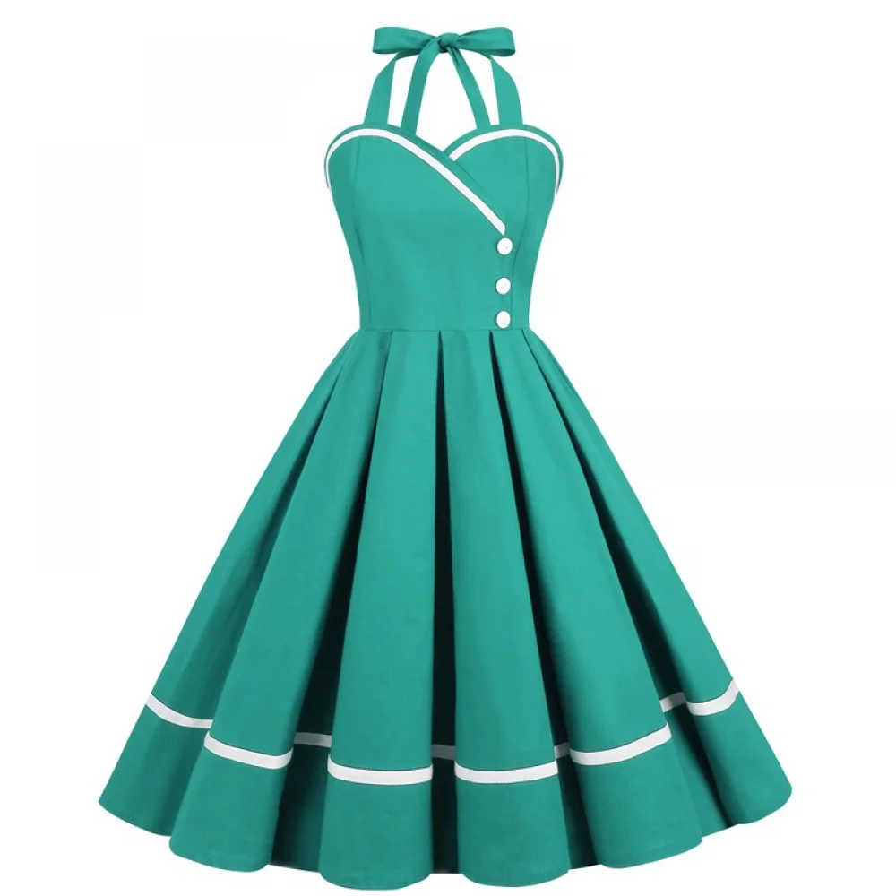Halloween  50s 60s 80s Retro D - Vintage Fashion Dresses 评论和价格