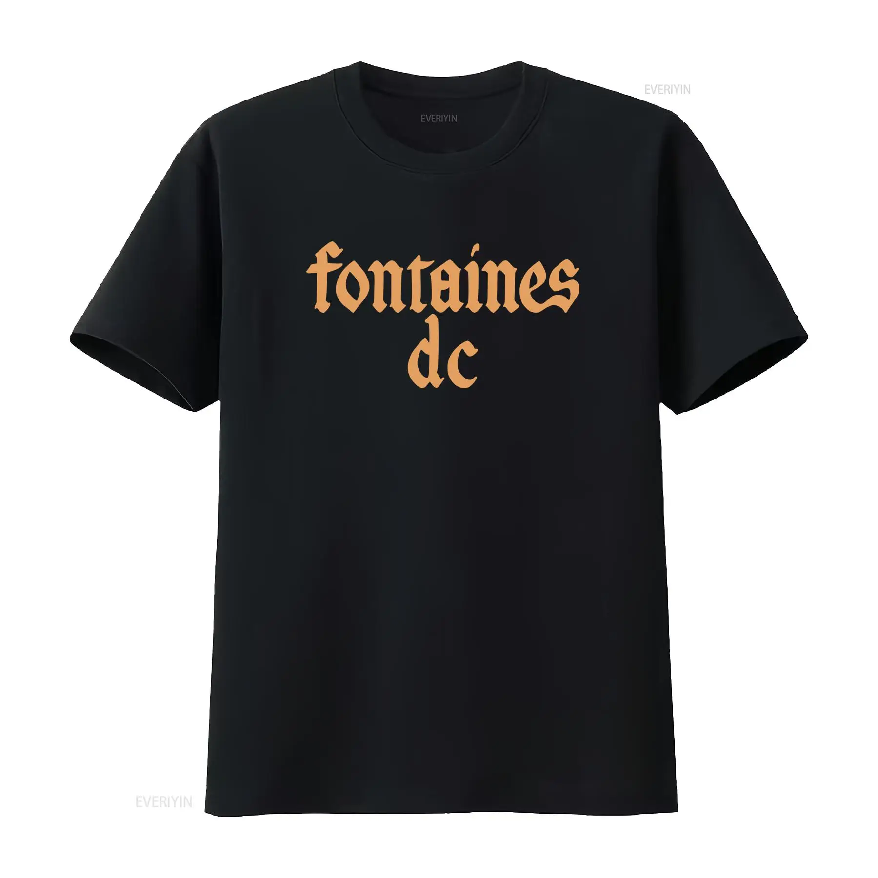 Fontaines D C 'Gothic Logo' Bl - Vintage Fashion Jersey 评论和价格