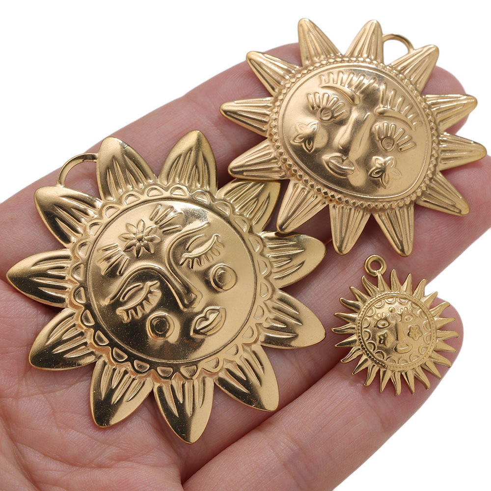 5pcs PVD Gold Charms Stainless - Vintage Fashion Stores 评论和价格