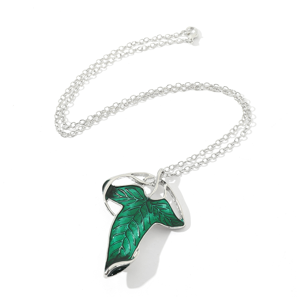 Vintage Green Leaf Pendant Nec - Vintage Fashion Online 评论和价格