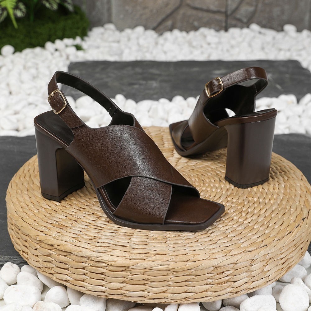 Women Sandals Vintage Square H - Vintage Fashion Dresses 评论和价格