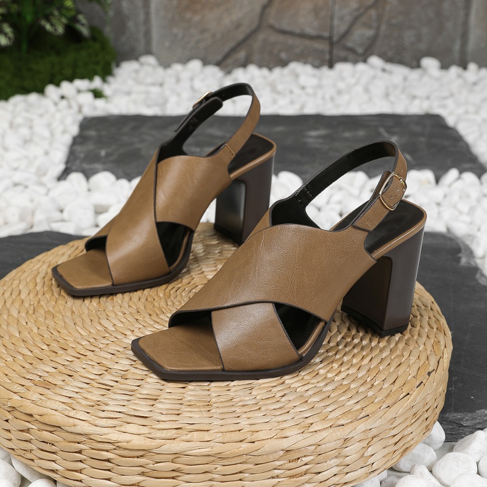Women Sandals Vintage Square H - Vintage Fashion Dresses 评论和价格