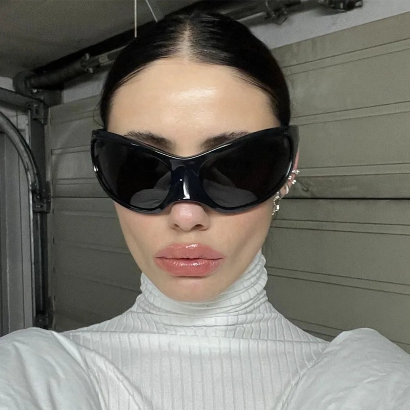New Y2K Punk Sunglasses Women  - Vintage Fashion Enthusiasts 评论和价格