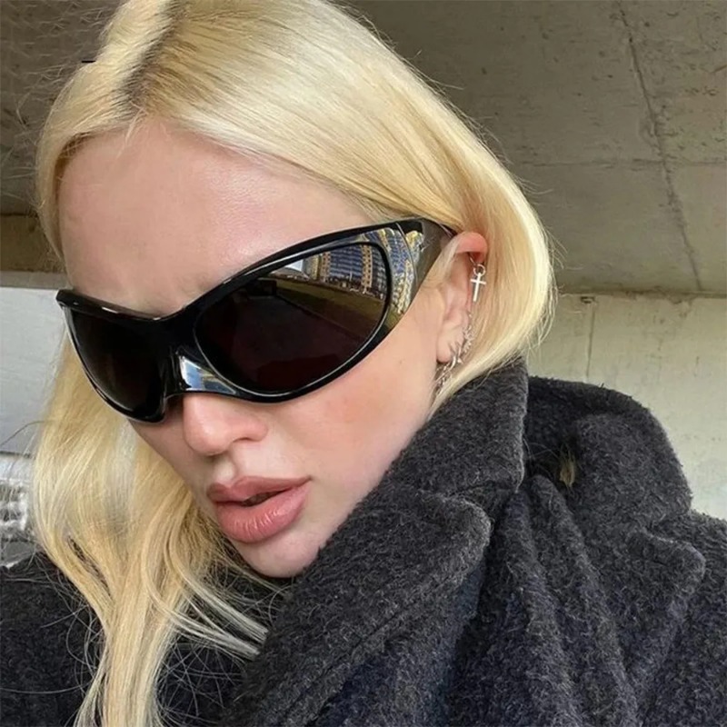 New Y2K Punk Sunglasses Women  - Vintage Fashion Enthusiasts 评论和价格