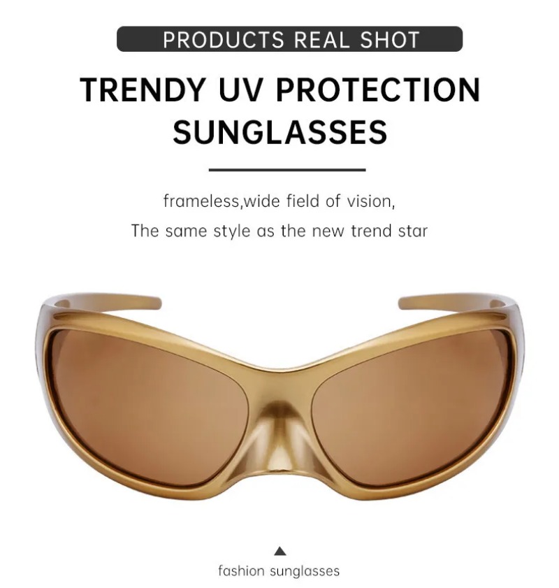 New Y2K Punk Sunglasses Women  - Vintage Fashion Enthusiasts 评论和价格