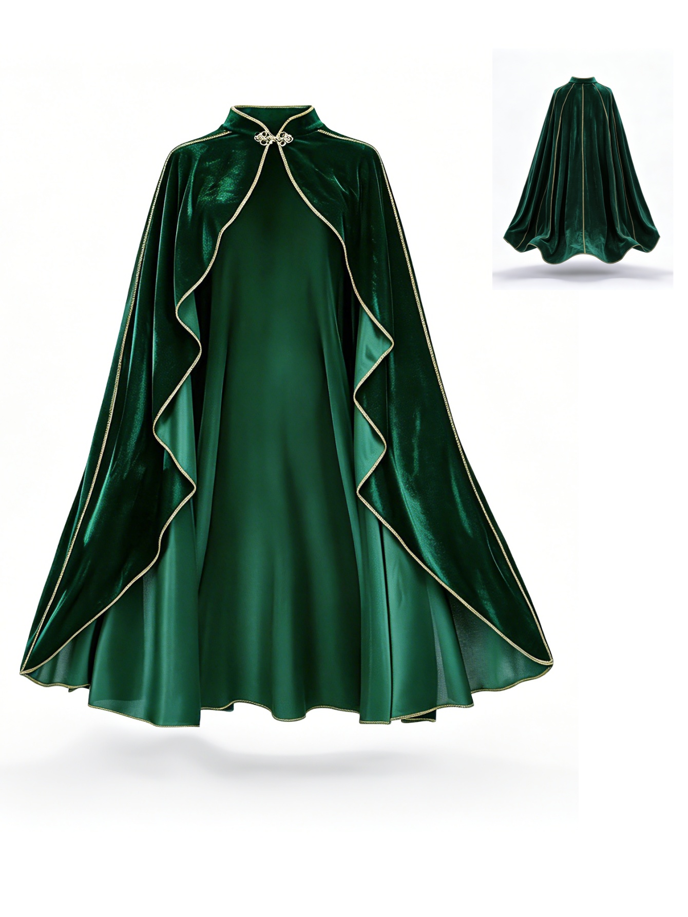 Women Vintage Green Velvet Cap - Vintage Fashion Dresses 评论和价格
