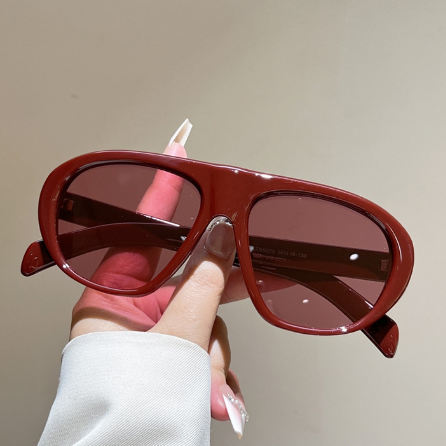 New Oversized Pilot Sunglasses - Vintage Fashion Enthusiasts 评论和价格