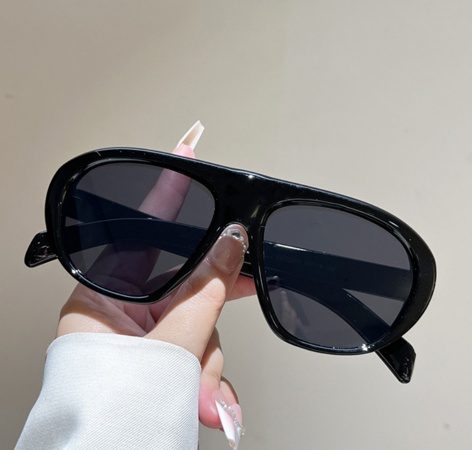 New Oversized Pilot Sunglasses - Vintage Fashion Enthusiasts 评论和价格